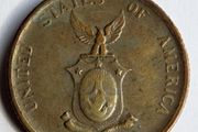 1944 S PHILIPPINES under USA Administration w Eagle old Silver 50 centavos coin