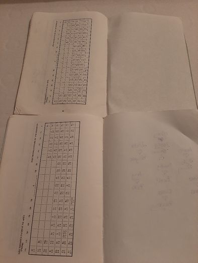 80's and 90's Mathematical Tables (Blue)
