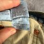 Levis 501 Original Button Fly Jeans W34 L26 - Distressed Ripped Cropped Blue Image 10