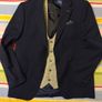 Benetti 3 Piece Tailored Navy Blue Suit Image 2