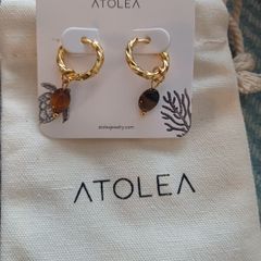 Atolea hoop earrings