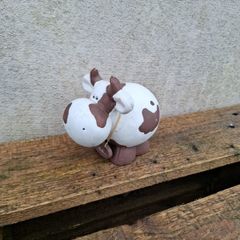 Brown cow statue