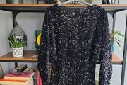 Mango black sequin dress. Size M