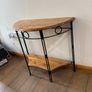 Wood & Metal Hall Table Image 3