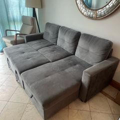Grey Sofa with Storage