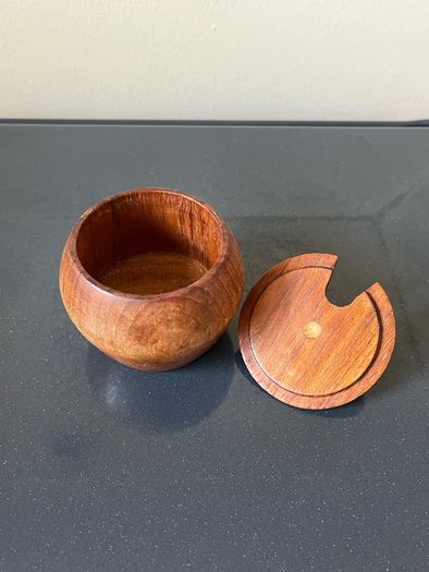 Vintage wooden jar