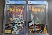 Batman Issue 502 + 505 Cgc 9.8 Graded Comic Books Azrael Knightfall Knightquest Marvel DC