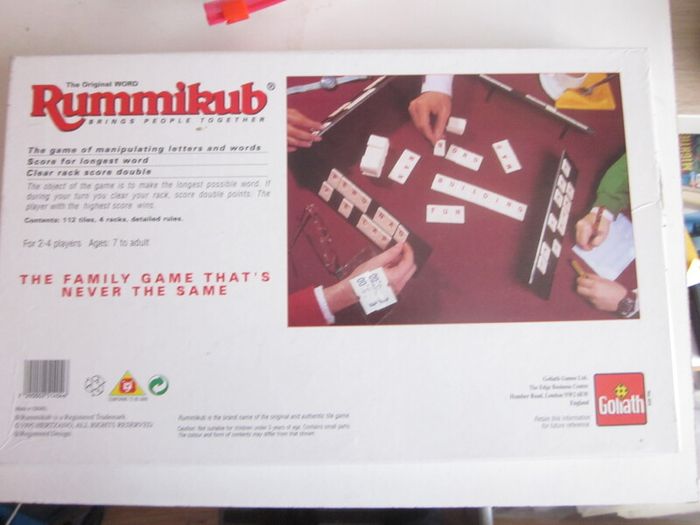 The Original Word Rummikub Board Game by Goliath 1995