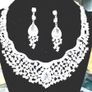 Bride's Designer Crystal Neck Piece and Earrings Image 3