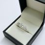 Brand New 18ct White Gold Triple Flower Cluster Diamond Ring Image 3