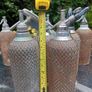 Antique, Soda Syphon, Glass Bottle, Steel mesh, Pub Memorabilia Image 9