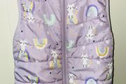 Lilac gilet cats &amp; rainbows