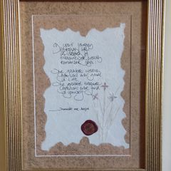 Framed Handmade Inspirational Quote - Fintan mac Bochra
