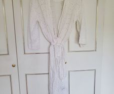 White Broderie Dressing Gown