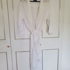 White Broderie Dressing Gown