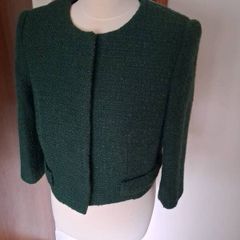Hobbs Stunning New Unworn Bottle Green Boucle Blazer Jacked Size 12