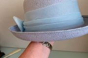 New Baby Blue Straw Hat