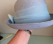 New Baby Blue Straw Hat