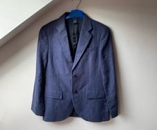 Polo Ralph Lauren Boys Blue Linen Blazer Jacket Age 12