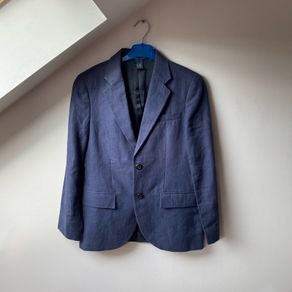 Polo Ralph Lauren Boys Blue Linen Blazer Jacket Age 12