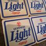 Rare 1980s Guinness Light Beer Mats - Complete 6-Mat Literary Series (Pristine Deadstock) Image 2