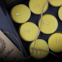 Pure beeswax tea light candles