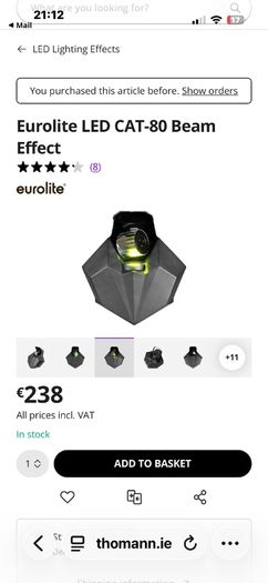 eurolite led cat 80 x 2