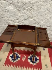 Antique Georgian Mahogany Writing Table or Ladies Desk.