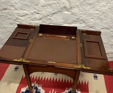 Antique Georgian Mahogany Writing Table or Ladies Desk.