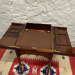 Antique Georgian Mahogany Writing Table or Ladies Desk.