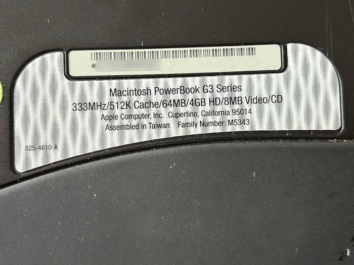 Apple PowerBook G3 333 (Bronze KB/Lombard)