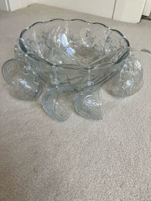 Vintage Punch Bowl Set