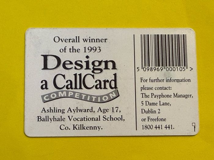 Callcard 1058 Design a Callcard 1993