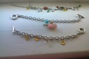 lots of dangling charm bracelet