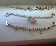 lots of dangling charm bracelet
