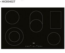 Beko 77 Cm Ceramic Hob 9 Power Levels  Hic85402t