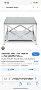 Neptune Manhattan lamp table
