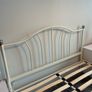 As New - Beautiful Very Sturdy White Metal 4Ft 6 Double Bed Frame - Can Deliver Image 2