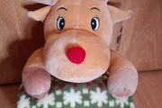 Brand New Christmas Blanket with Rudolph Plush