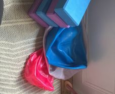 exercise equipment - yoga blocks, exercise balls and peanut ball