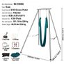 Aerial Yoga Frame & Yoga Hammock, 9.67 ft Height Professional Yoga Swing Stand Comes with 6.6 Yards Aerial Hammock, Max 551.15 lbs Load Capacity Yoga Rig for Indoor Outdoor Aerial Yoga, Green Image 2