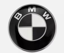 Replacement BMW Car Emblem Chrome Front Badge Logo 82mm/74mm 2 Pins For BMW Hood Bonnet Trunk 51148132375