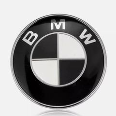 Replacement BMW Car Emblem Chrome Front Badge Logo 82mm/74mm 2 Pins For BMW Hood Bonnet Trunk 51148132375