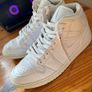 Air Jordan 1 Mid Triple White Size UK 8.5 (EUR 43) Image 4