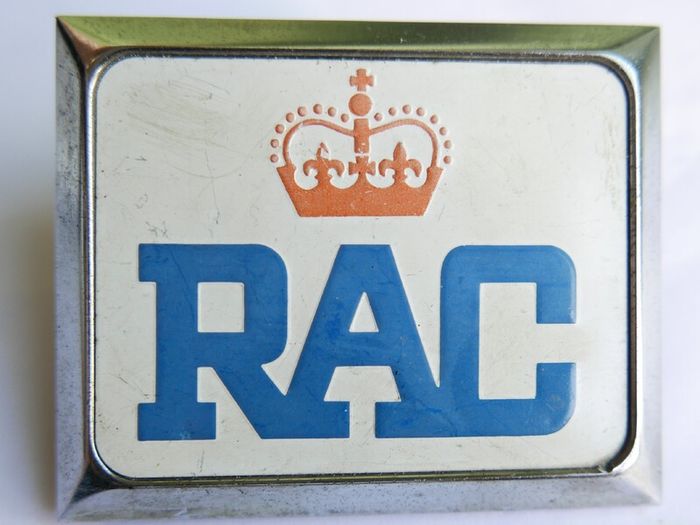 Vintage 1980s Jaguar Rac Car Grille Badge  Royal Automobile Club Emblem