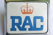 Vintage 1980s Jaguar Rac Car Grille Badge  Royal Automobile Club Emblem
