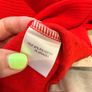Rose + Olive Red Textured Knit Top - Size M Image 5