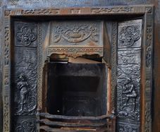 Antique Cast Iron Fireplace Surround