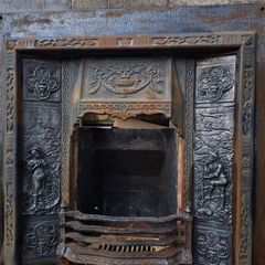Antique Cast Iron Fireplace Surround