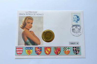 Princess Grace Kelly Monaco First day coin & stamp first day cover | limited issue 1993